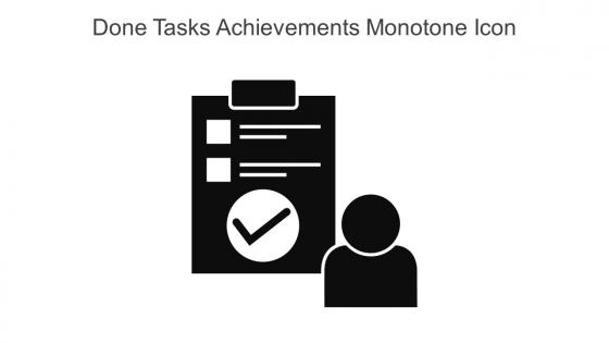 Done Tasks Achievements Monotone Icon In Powerpoint Pptx Png And Editable Eps Format