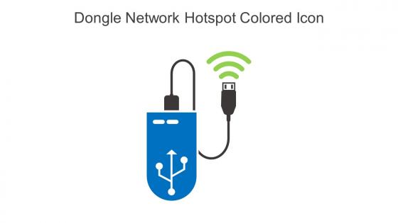 Dongle Network Hotspot Colored Icon In Powerpoint Pptx Png And Editable Eps Format