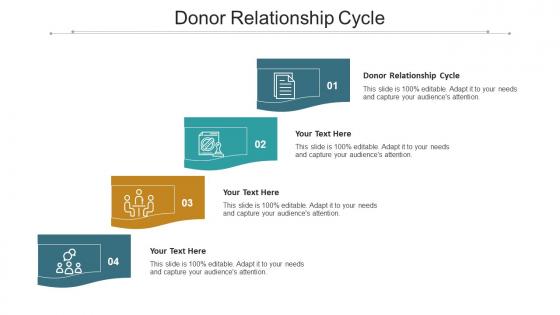 Donor Relationship Cycle Ppt Powerpoint Presentation Show Slides Cpb