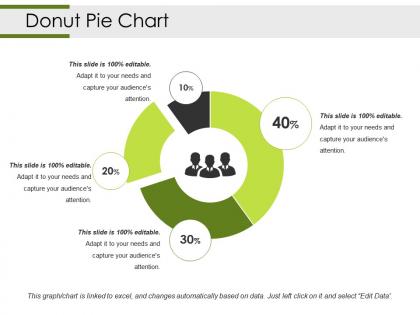 Donut pie chart powerpoint slide deck