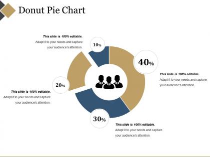 Donut pie chart powerpoint slide show