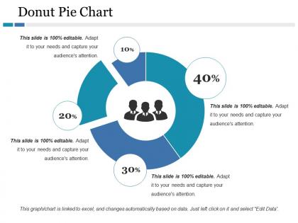 Donut pie chart ppt file display