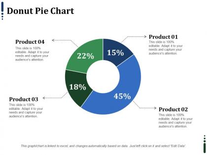 Donut pie chart ppt infographics graphics example