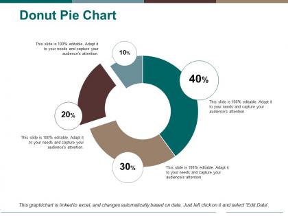 Donut pie chart ppt pictures layouts
