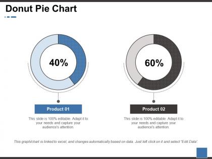 Donut pie chart ppt portfolio brochure