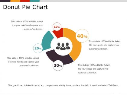 Donut pie chart ppt slide examples