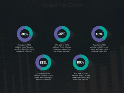 Donut pie chart ppt summary guidelines