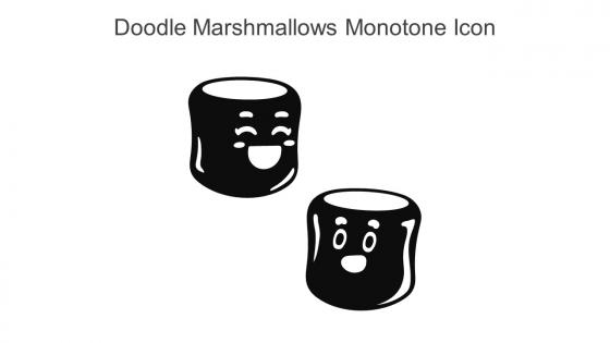 Doodle Marshmallows Monotone Icon In Powerpoint Pptx Png And Editable Eps Format