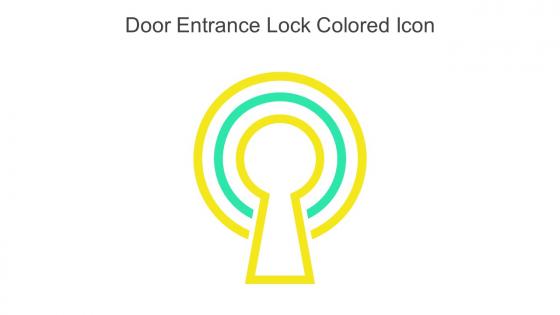 Door Entrance Lock Colored Icon In Powerpoint Pptx Png And Editable Eps Format