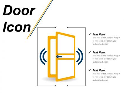 Door icon 12 ppt images gallery
