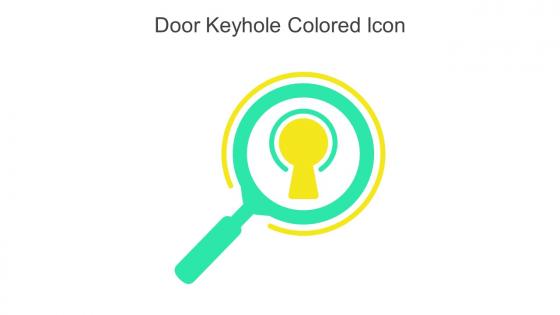 Door Keyhole Colored Icon In Powerpoint Pptx Png And Editable Eps Format