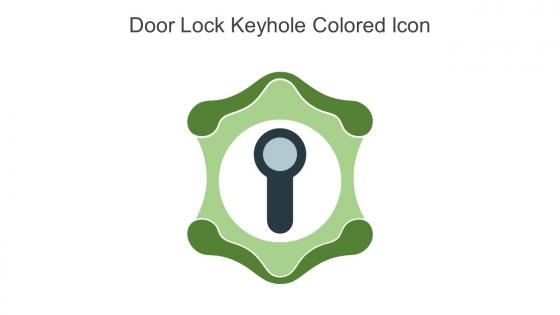Door Lock Keyhole Colored Icon In Powerpoint Pptx Png And Editable Eps Format