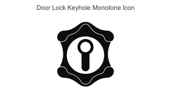 Door Lock Keyhole Monotone Icon In Powerpoint Pptx Png And Editable Eps Format