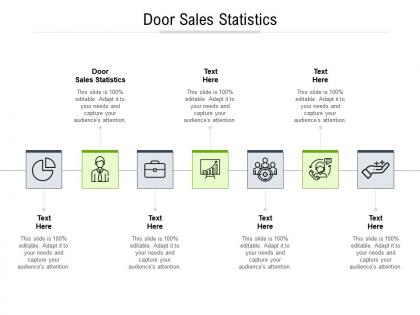 Door sales statistics ppt powerpoint presentation summary brochure cpb