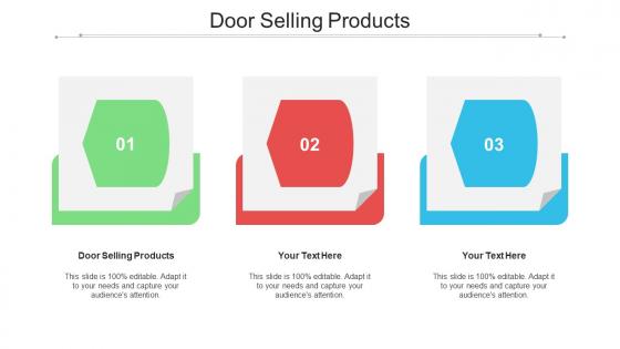 Door Selling Products Ppt Powerpoint Presentation Summary Background Image Cpb