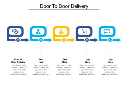Door to door delivery ppt powerpoint presentation ideas pictures cpb