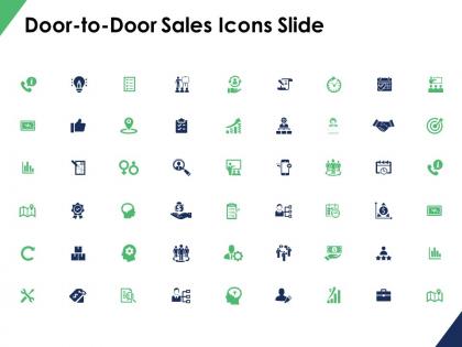 Door to door sales icons slide growth ppt powerpoint presentation file icon