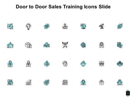 Door to door sales training icons slide financial c200 ppt powerpoint presentation outline diagrams