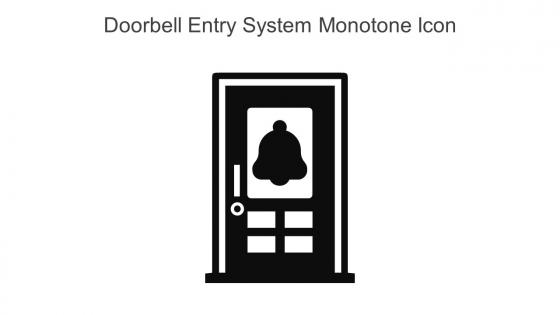 Doorbell Entry System Monotone Icon In Powerpoint Pptx Png And Editable Eps Format