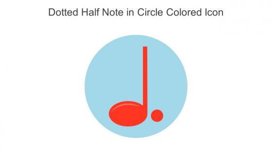 Dotted Half Note In Circle Colored Icon In Powerpoint Pptx Png And Editable Eps Format