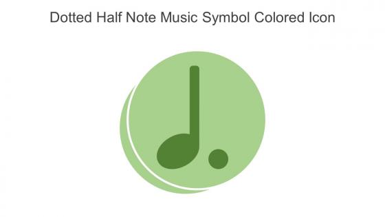 Dotted Half Note Music Symbol Colored Icon In Powerpoint Pptx Png And Editable Eps Format