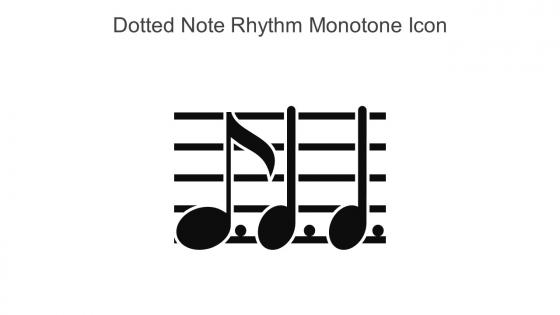 Dotted Note Rhythm Monotone Icon In Powerpoint Pptx Png And Editable Eps Format