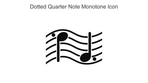 Dotted Quarter Note Monotone Icon In Powerpoint Pptx Png And Editable Eps Format