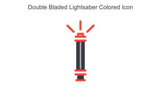 Double Bladed Lightsaber Colored Icon In Powerpoint Pptx Png And Editable Eps Format