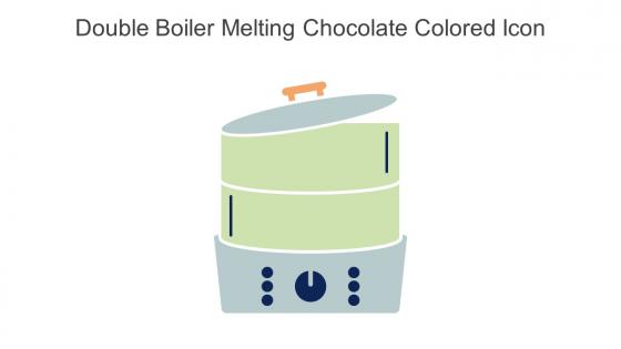 Double Boiler Melting Chocolate Colored Icon In Powerpoint Pptx Png And Editable Eps Format