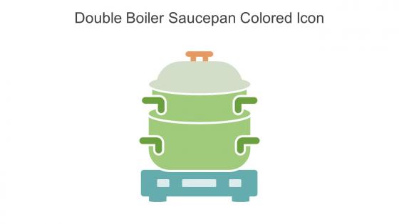 Double Boiler Saucepan Colored Icon In Powerpoint Pptx Png And Editable Eps Format
