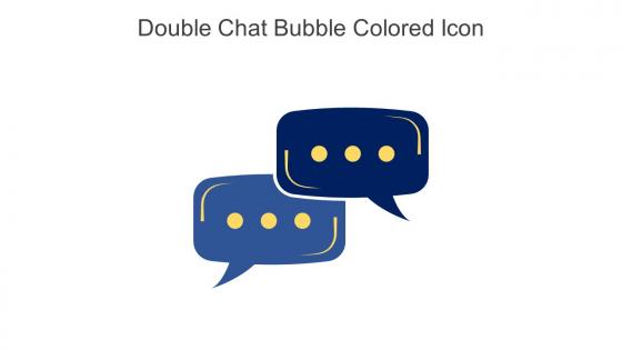 Double Chat Bubble Colored Icon In Powerpoint Pptx Png And Editable Eps Format