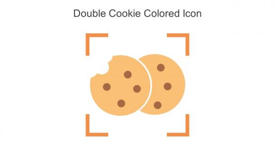 Double Cookie Colored Icon In Powerpoint Pptx Png And Editable Eps Format