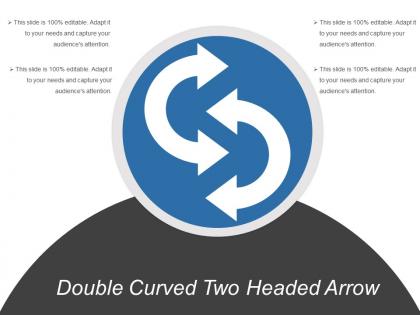 Double curved two headed arrow