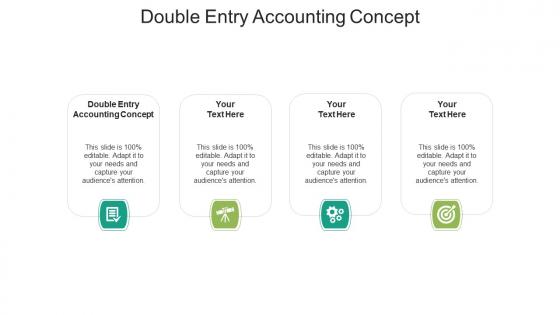 Double entry accounting concept ppt powerpoint presentation gallery structure cpb
