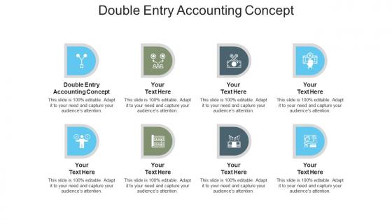 Double entry accounting concept ppt powerpoint presentation slides graphic images cpb