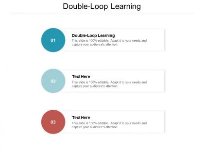 Double loop learning ppt powerpoint presentation file deck cpb