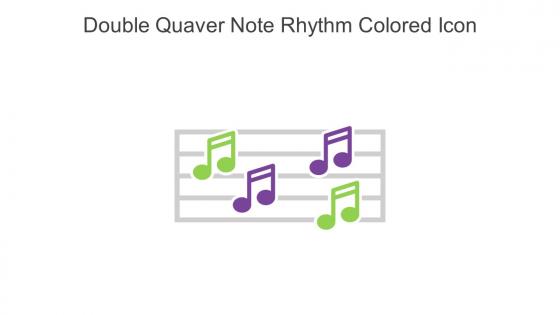 Double Quaver Note Rhythm Colored Icon In Powerpoint Pptx Png And Editable Eps Format