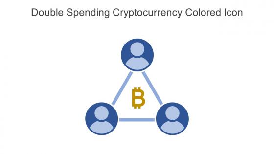 Double Spending Cryptocurrency Colored Icon In Powerpoint Pptx Png And Editable Eps Format
