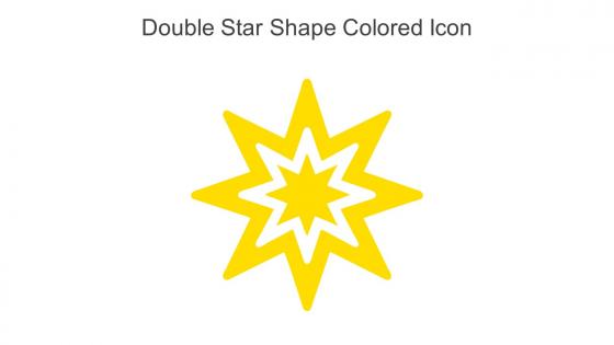 Double Star Shape Colored Icon In Powerpoint Pptx Png And Editable Eps Format