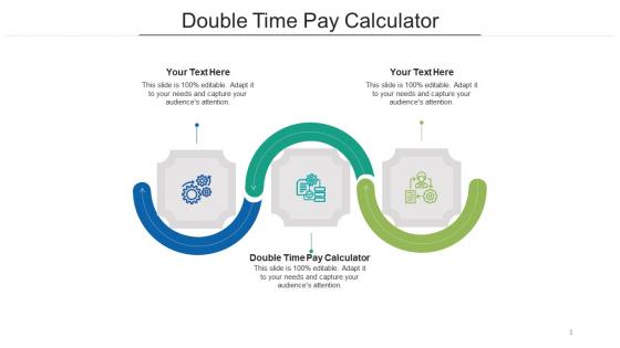 Double time pay calculator ppt powerpoint presentation slides brochure cpb