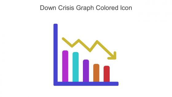 Down Crisis Graph Colored Icon In Powerpoint Pptx Png And Editable Eps Format