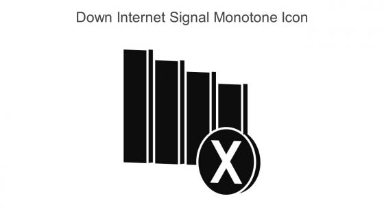 Down Internet Signal Monotone Icon In Powerpoint Pptx Png And Editable Eps Format