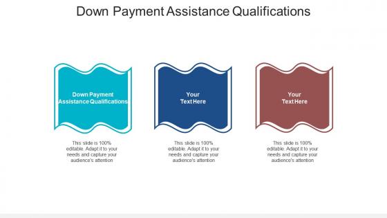 Down payment assistance qualifications ppt powerpoint presentation portfolio deck cpb