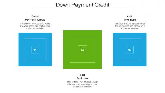 Down Payment Credit Ppt Powerpoint Presentation Professional Gridlines Cpb