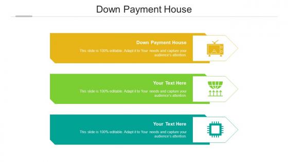 Down payment house ppt powerpoint presentation ideas design ideas cpb