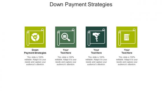 Down payment strategies ppt powerpoint presentation gallery icons cpb