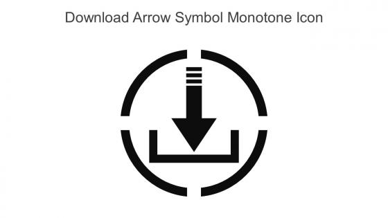 Download Arrow Symbol Monotone Icon In Powerpoint Pptx Png And Editable Eps Format