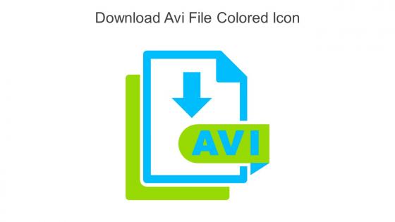 Download Avi File Colored Icon In Powerpoint Pptx Png And Editable Eps Format