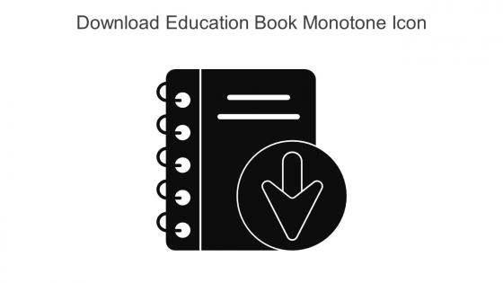 Download Education Book Monotone Icon In Powerpoint Pptx Png And Editable Eps Format