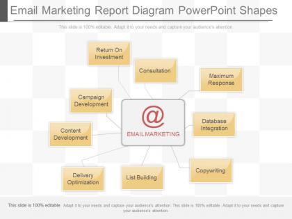 Download email marketing report diagram powerpoint shapes
